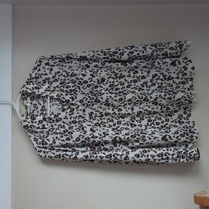 Maurices Cheetah Print Long Sleeve blouse for formal or workwear
